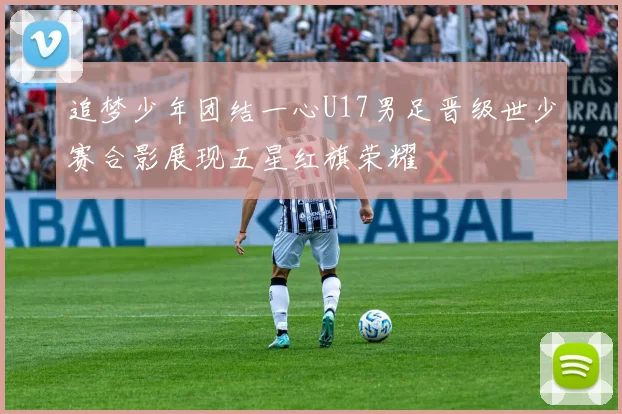 追梦少年团结一心U17男足晋级世少赛合影展现五星红旗荣耀